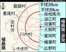 人工地震用核兵器使用地点？：「浪江町」は「同心円状に汚染」