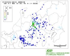 ６．３０松本地震ってフシギですよね。深さ4ｋｍ。マグニチュード５．４で震度５強