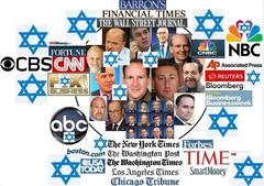 米国のメディアは米国１％金融ユダヤ人により経営されています。